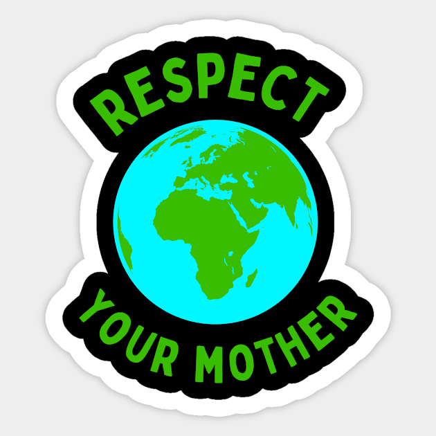 Respect Mother Earth Turtle Art Cute Funny Gift Whale Sea Beach Summer Animals Love Cute Funny Gift Sarcastic Happy Fun Witty Good Spiritual Depression Anxiety Gift Sticker by EpsilonEridani